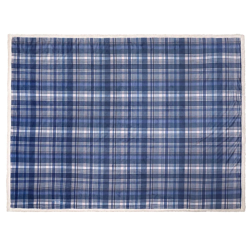 Dreams N Drapes Bennet Check 100% Brushed Cotton Duvet Set