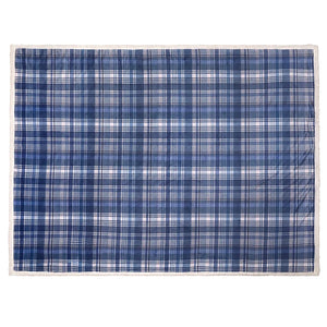 Dreams N Drapes Bennet Check 100% Brushed Cotton Duvet Set