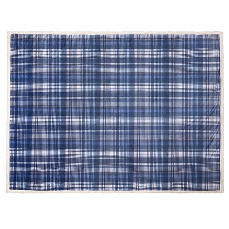 Dreams N Drapes Bennet Check 100% Brushed Cotton Duvet Set