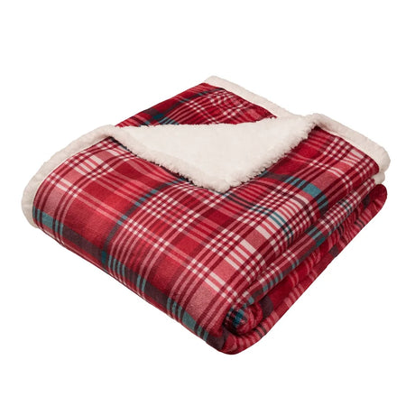 Dreams N Drapes Bennet Check 100% Brushed Cotton Duvet Set