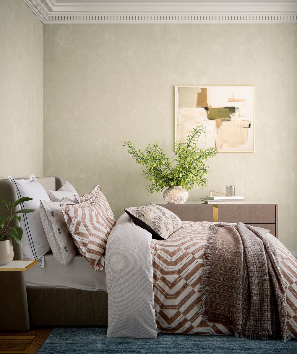 Bedeck of Belfast Osanna Charcoal & Tan Duvet Set