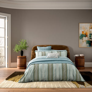 Bedeck of Belfast Oscar Teal & Olive Duvet Set