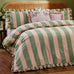 Wylder Birdie Stripe Ruffle Duvet Set