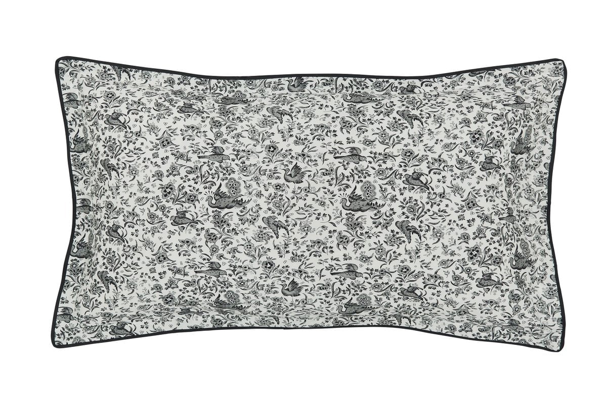 Burleigh X Bedeck of Belfast Regal Peacock Charcoal & White Duvet Set