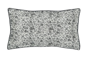 Burleigh X Bedeck of Belfast Regal Peacock Charcoal & White Duvet Set