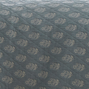 Dreams n Drapes Block Floral Blue Duvet Set
