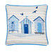 Fusion Outdoor Beach Huts Blue 43cm x 43cm Cushion