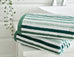 Deyongs Bliss Linear Stripe 100% Cotton 550gsm Green Towels