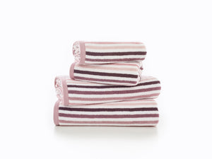 Deyongs Bliss Linear Stripe 100% Cotton 550gsm Pink Towels