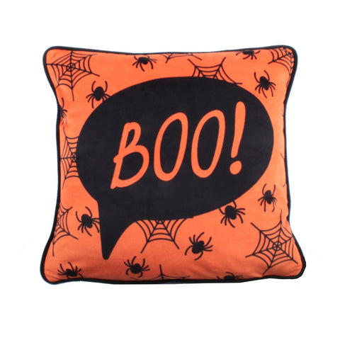 Bedlam Boo Orange 43cm x 43cm Cushion
