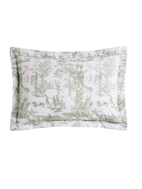 Laura Ashley Braysmith Toile Olive Green Duvet Set
