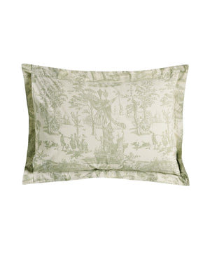 Laura Ashley Braysmith Toile Olive Green Duvet Set