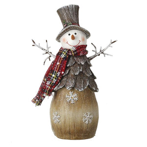 Heaven Sends CAH058 Snowman with Tartan Scarf