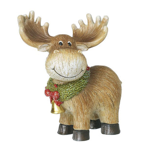 Heaven Sends CAH076 Standing Resin Moose with Bell