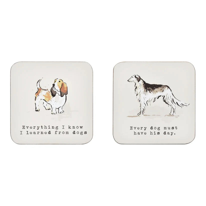 Ulster Weavers Country Dogs Brown Coasters 4 Pack