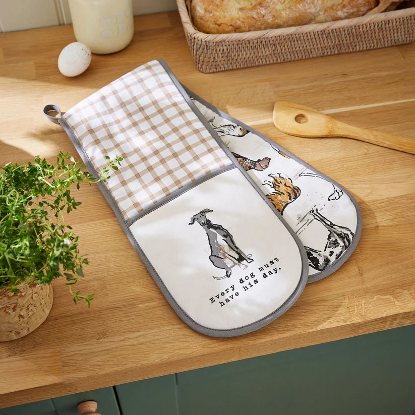 Ulster Weavers Country Dogs Brown Double Oven Glove