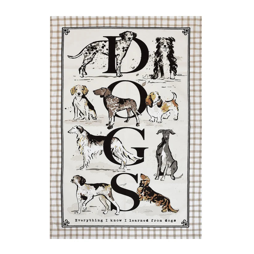 Ulster Weavers Country Dogs Brown Tea Towel