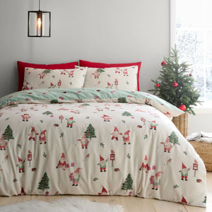Fusion Christmas Gonks Natural Duvet Set