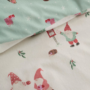 Fusion Christmas Gonks Natural Duvet Set