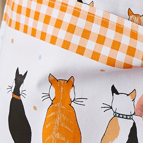 Ulster Weavers Cats in Waiting Orange Apron