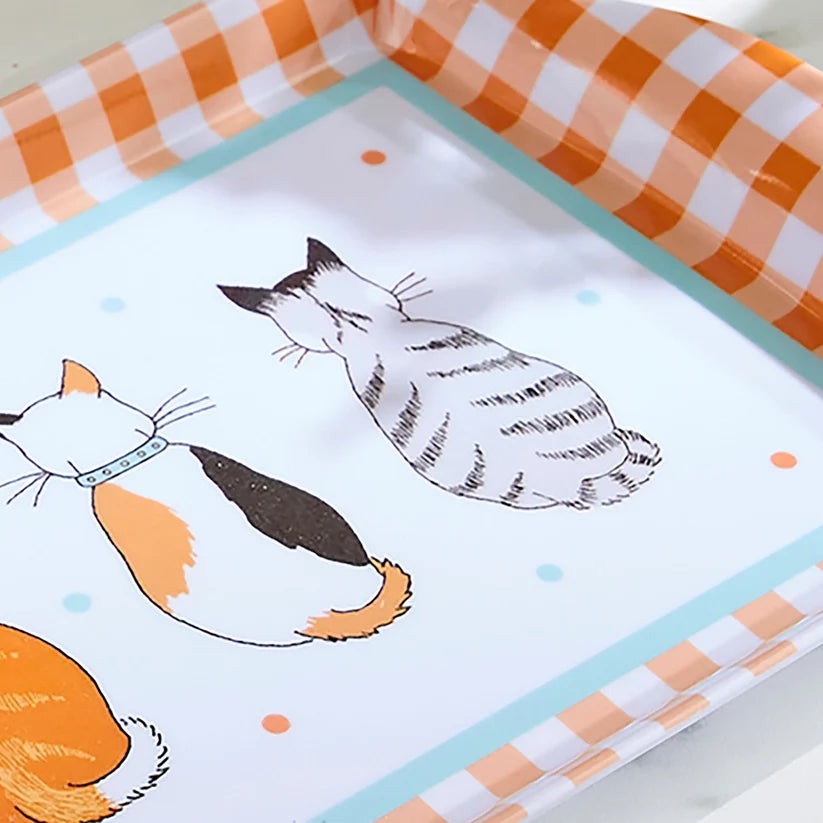Ulster Weavers Cats in Waiting Orange Small Serving Tray