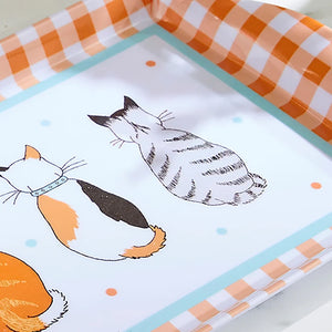 Ulster Weavers Cats in Waiting Orange Small Serving Tray