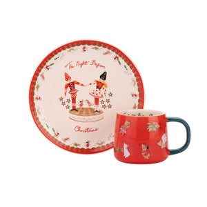 Cath Kidston CKX26PLATEMUG Nutcracker Xmas Eve Mini Mug & Plate
