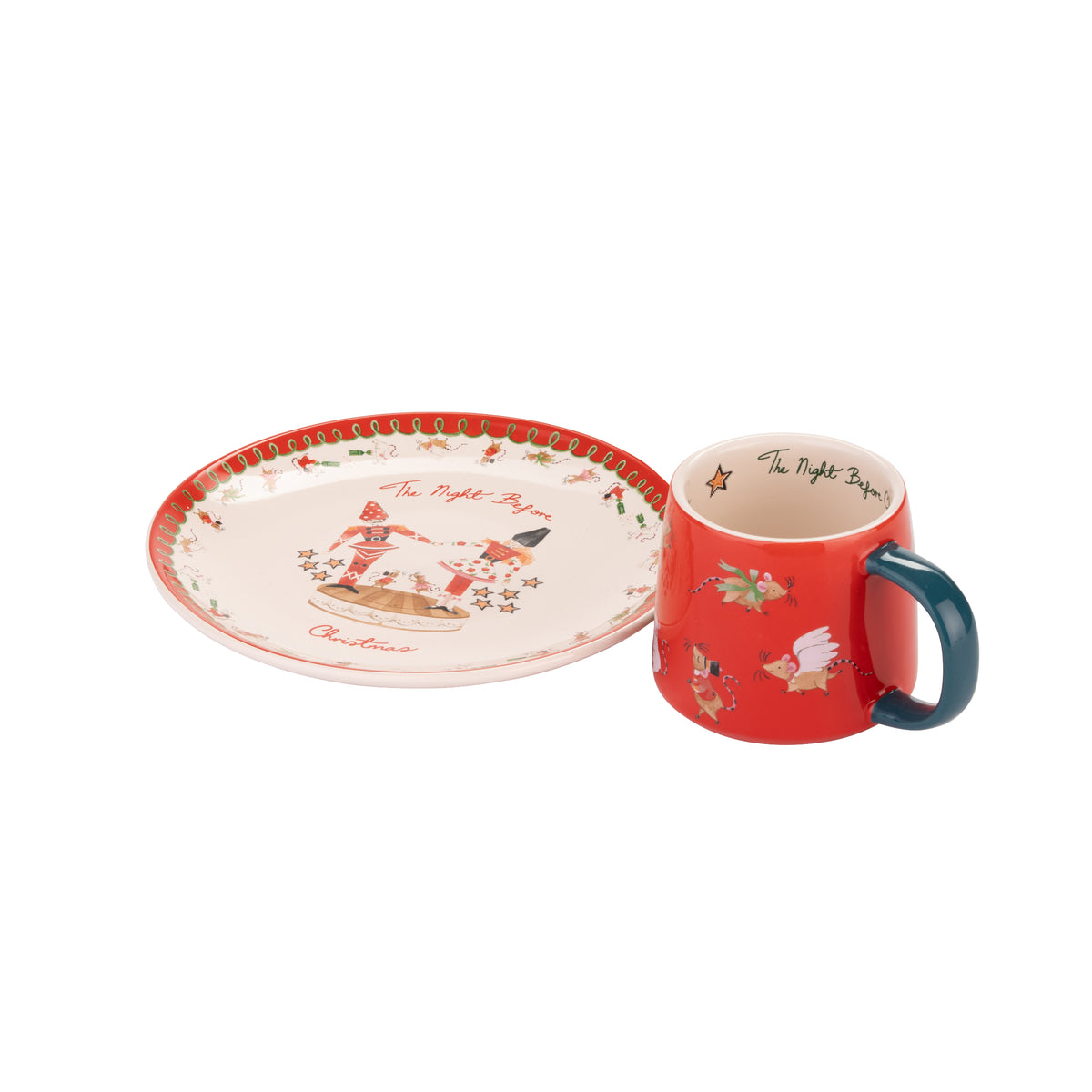 Cath Kidston CKX26PLATEMUG Nutcracker Xmas Eve Mini Mug & Plate