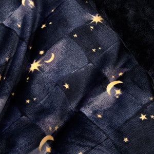 Fusion Bedding Cosmic Star Navy 100% Fleece Duvet Set