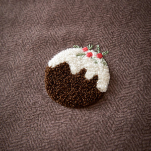 Furn Christmas Puddings Tufted Chocolate 100% Brushed Cotton Duvet Set