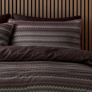 Appletree Chevron Stripe Chocolate Duvet Set