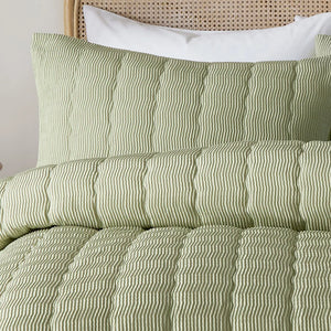 Serene Crinkle Wave Duvet Set