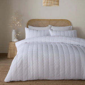 Serene Crinkle Wave Duvet Set