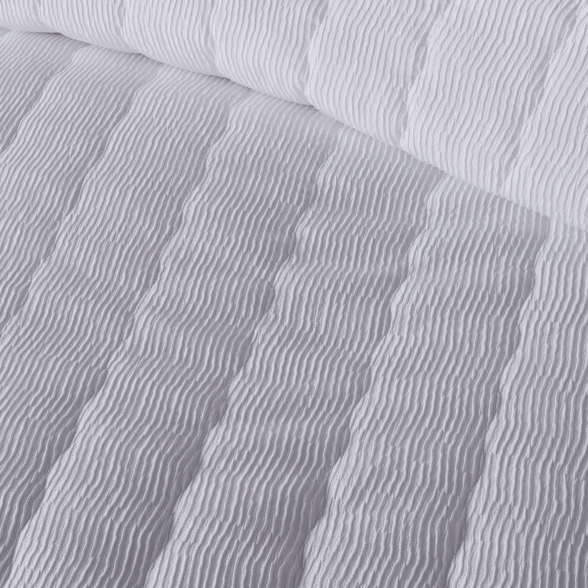 Serene Crinkle Wave Duvet Set