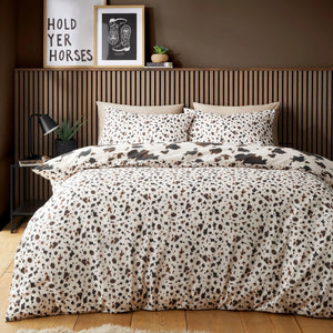 Fusion Cow Print Natural Duvet Set