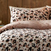Fusion Bedding Cosy Leopard Natural 100% Fleece Duvet Set