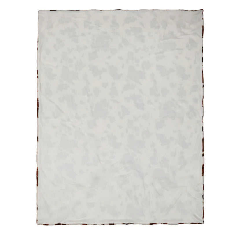 Fusion Cow Print Faux Fur Natural 150cm x 200cm Bedspread