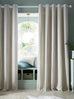 Laura Ashley Cornish Chenille Stripe Lined Eyelet Curtains