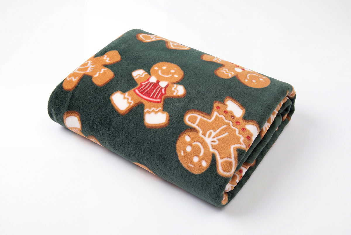 Deyongs 1846 Cozy Comforts 130cm x 170cm Gingerbread Fleece Throw