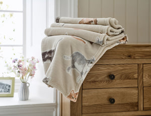 Deyongs Cozy Comforts Natural Home 130cm x 170cm Fleece Throws