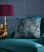 Laurence Llewelyn Bowen Dandy Peacock 55cm x 55cm Polyester Filled Cushion
