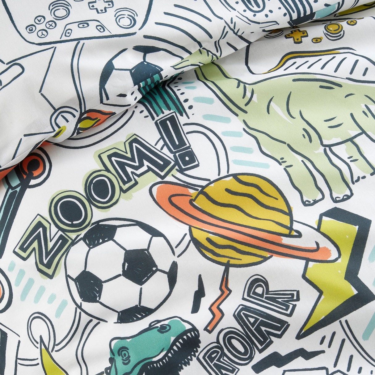 Bedlam Doodle Zoom Multi Duvet Set