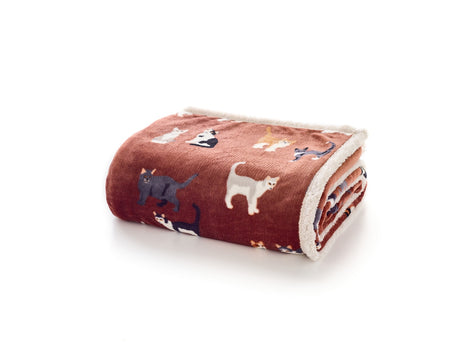 Deyongs 1846 Mixed Kitty Brick 140cm x 180cm Throw
