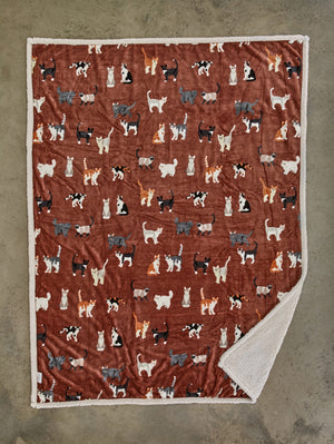 Deyongs 1846 Mixed Kitty Brick 140cm x 180cm Throw