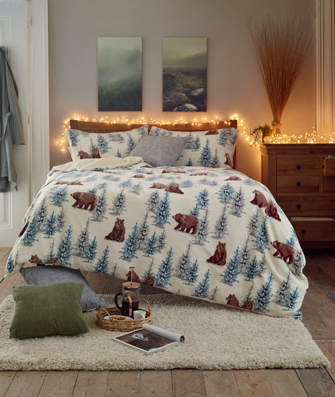 Deyongs 1846 Winter Bears Fleece Multi Duvet Set