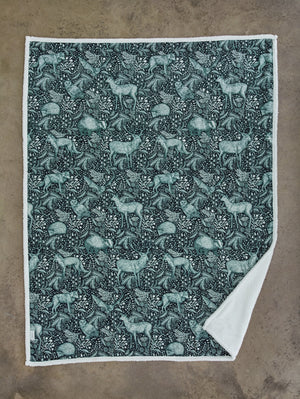Deyongs 1846 Woodland Folk 140cm x 180cm Throws