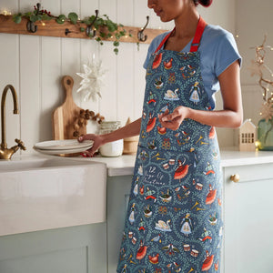 Ulster Weavers 12 Days of Christmas Blue Apron
