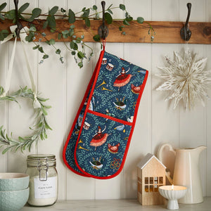 Ulster Weavers 12 Days of Christmas Blue Double Oven Glove