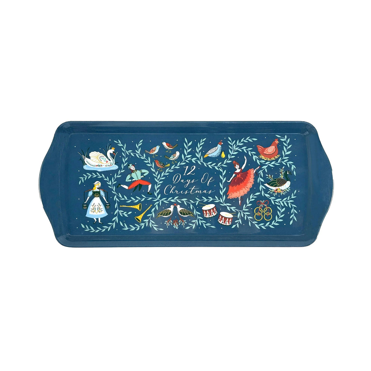 Ulster Weavers 12 Days of Christmas Blue Small Serving Tray