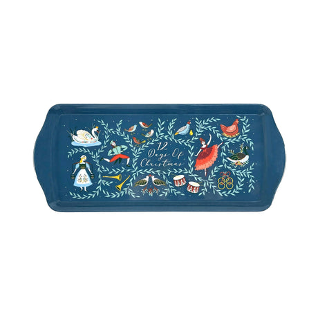 Ulster Weavers 12 Days of Christmas Blue Small Serving Tray